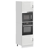 Oven Cabinets 2 pcs Kalmar Gloss White Engineered Wood 3315033