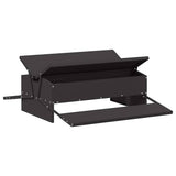 Chicken Treadle Feeder Black 75 x 53 x 20.5 cm 874675