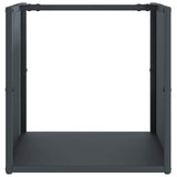 Firewood Rack Anthracite 40x40x40 cm Cold-rolled steel 864239