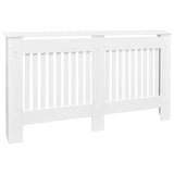 White Radiator Cover Heating Cabinet 152 cm Engineered Wood 242190