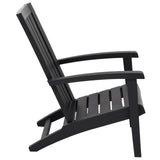 Garden Adirondack Chair Black Polypropylene 364165