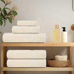 Towels 10 pcs Cream 100x200 cm 360 gsm 100% Cotton 137012