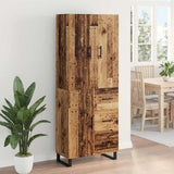 Highboard with Drawer 2 pcs Old Wood 69.5 x 34 x 180 cm 3415693