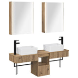 Bathroom Cabinet Set 5 pcs Artisan Oak Engineered Wood 3406334