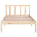 Bed Frame without Mattress Solid Wood Small Single 810042