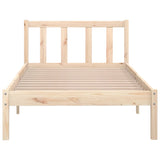 Bed Frame without Mattress Solid Wood Small Single 810042