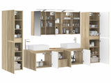 Bathroom Furniture Set 6 pcs Sonoma Oak 3407225