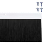 Screw-on Door Brush Seals 12 pcs White 100 cm Aluminium Alloy 42019545