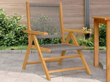 Garden Chairs 2 pcs Grey Solid Wood Acacia and Polypropylene 367655