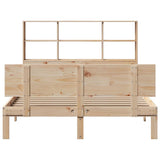 Bookcase Bed without Mattress 140x200cm Solid Wood Pine 3322666