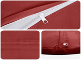 Throw Pillow 6 pcs HEERLEN Wine Red Dia. 60 cm Polyester 929824