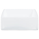 Wash Basin White 37x37x13 cm Ceramic Square 153341