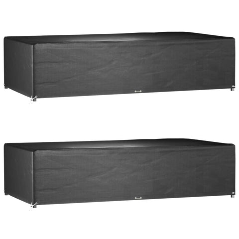 Garden Furniture Covers 2 pcs 12 Eyelets 315x160x75 cm Rectangular 3155364