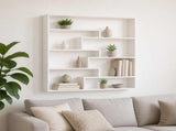 Wall Shelf White 103 x 17 x 102 cm Engineered Wood 8015016