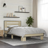 Bed Frame without Mattress Sonoma Oak 90x190 cm Single 846085