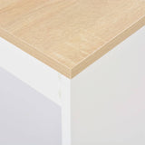 Bar Table with Shelf White 110x50x103 cm 280215
