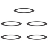 suitable for Flat Tree Rings 5 pcs Black 90 / 120 cm Steel 873719