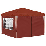 Pop-up Party Tent 288 x 288 x 245 cm Terracotta Oxford Fabric 42019776