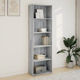Bookcase Grey Sonoma 60x30x189 cm Engineered Wood 857922