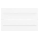 Sink Cabinet with Built-in Basin White Engineered Wood 3099050