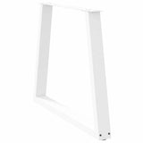 Dining Table Legs V-Shape 3 pcs White 70x cm Steel 4012585