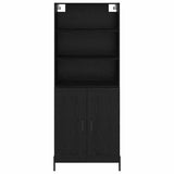 Highboard Black oak 69.5 x 34 x 180 cm Engineered Wood 3416281