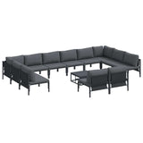 Garden Sofa Set Anthracite Steel 3379021
