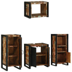 Bathroom Furniture Set 4 pcs Multicolour Solid Reclaimed Wood 3305667