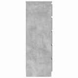 Drawer Cabinet Concrete Grey 60x36x103 cm Engineered Wood 823020