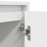 TV Cabinet with LED Lights White 160.5x41x50 cm 3328426