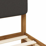Bed Frame with Upholstered Headboard Natural and Dark Grey 903983