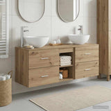 Bathroom Cabinet Set 3 pcs Artisan Oak 49.5 x 41 x 64.5 cm 3405810