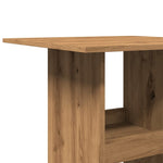 ZNTS Bar Table with Storage Artisan Oak 60x60x102 cm Engineered Wood 854336