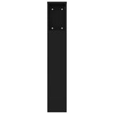 Headboard Cabinet Black 180x18.5x104.5 cm 811944