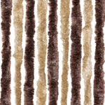 Insect Curtain Beige and Light Brown 100x220 cm Chenille 240572