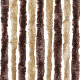 Insect Curtain Beige and Light Brown 100x220 cm Chenille 240572