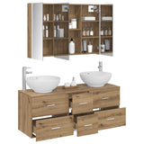 Bathroom Furniture Set 4 pcs Artisan Oak 3406990
