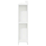 Headboard Cabinet with Storage White Engineered Wood 8001205