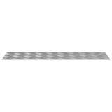 Checker Plates 4 pcs Silver 70 x 20 cm Aluminium 4104256