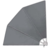 Collapsible Balcony Side Awning Grey 210x210 cm 41573