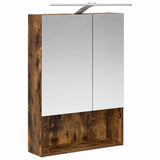 Bathroom Cabinet Set 5 pcs Smoked Oak Engineered Wood 3406403