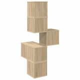 Wall Corner Shelf Sonoma Oak 48 x 48 x 120 cm Engineered Wood 8012230