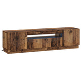 LED TV Cabinet Old Wood Engineered Wood 897353