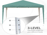 3 x 3M Garden Pop Up Gazebo Height Adjustable Marquee Party Tent Wedding Canopy with Carrying Bag, T3398P314683