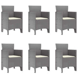 Garden Dining Set 7 pcs Light Grey Polypropylene 3378731