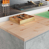 Garage Cabinets 2 pcs Concrete Grey Engineered Wood 3328299