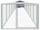 Chicken Cage with Run Anthracite 117x1017x123 cm Galvanised Steel 3189072