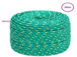 Multipurpose Utility Rope 20 mm 25 m Green PP 2400 kg Max Load 3473076