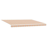Retractable Awning Manual Multicolour Stripe 450x300 cm Fabric 3330939