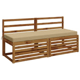2-Piece Bench Cushions SOEST 2 pcs 100% Polyester Beige 950267